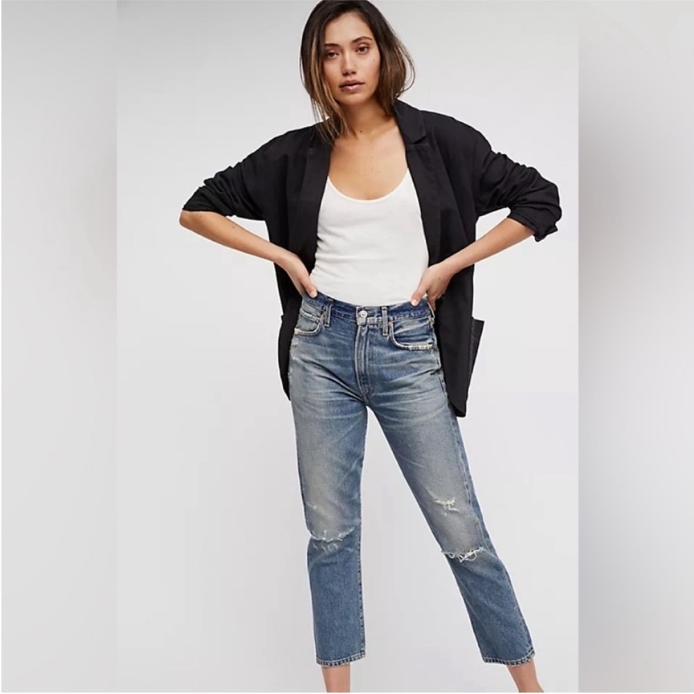 Citizens Of Humanity Dree Crop Ultra High-Rise Slim Straight Jeans